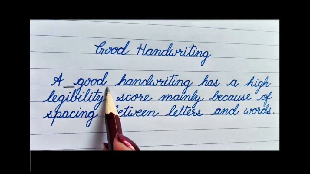 Good handwriting