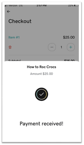 payment received product screenshot